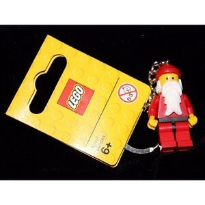 Lego Minifig Keychain Backpack Bag Charm 850150 Holiday Christmas Santa New NWT